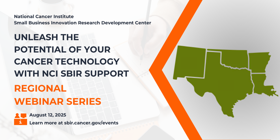 NCI SBIR Regional Webinar: South Central